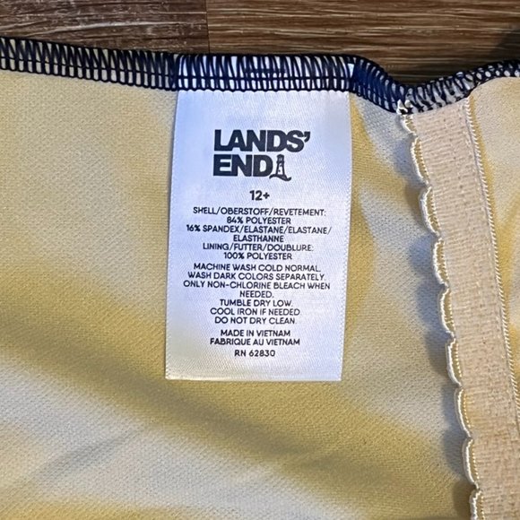 Lands' End Tie Dye One Piece Swimsuit Girls Size 12 Plus - Picture 6 of 8